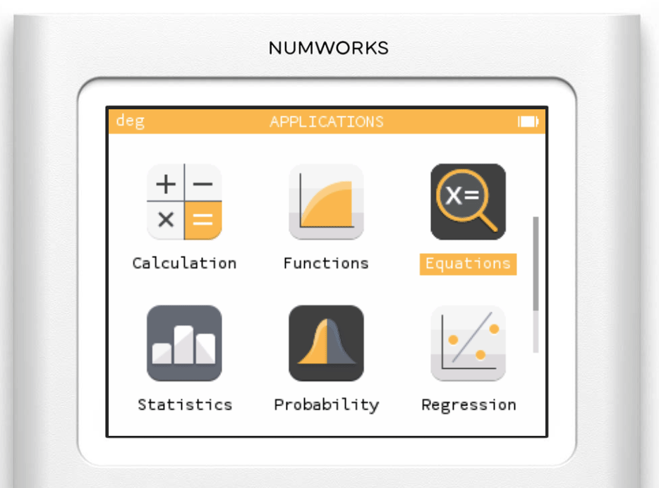 Getting started with the NumWorks graphing calculator 