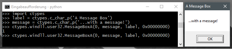 User32.dll MessageBox Example